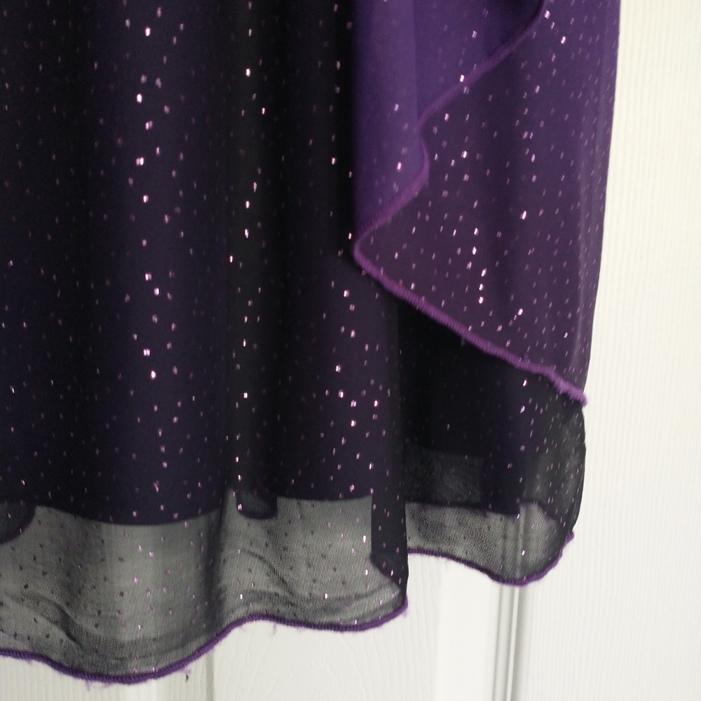 Reign On Purple Ombre Sparkle Prom Dress - Picture 7 of 8